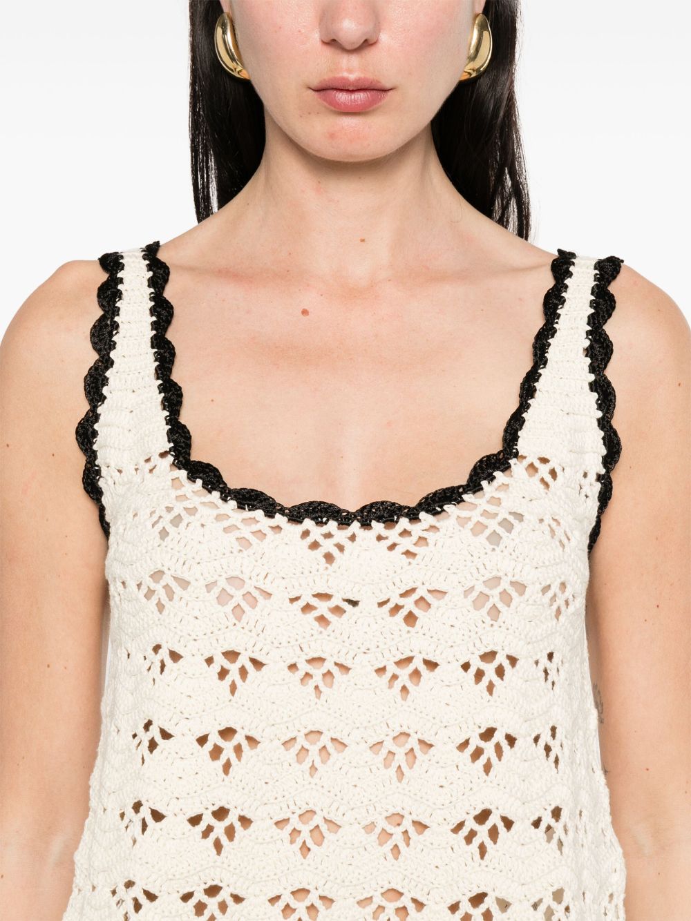 ZIMMERMANN Rhiannon Crochet Mini Tank Top