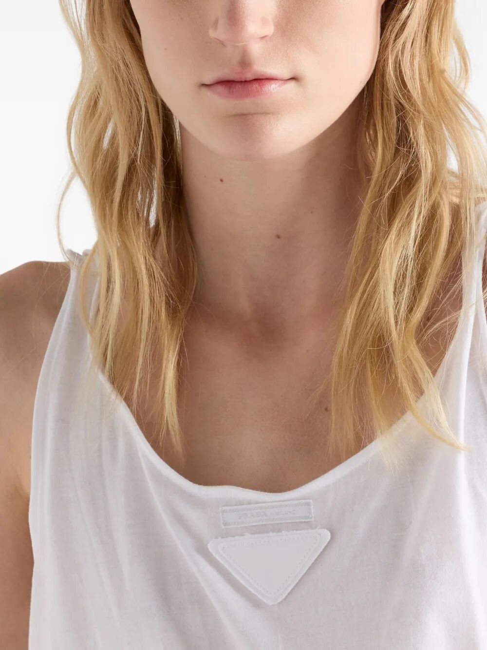 PRADA Cotton Tank Top for Women - SS26