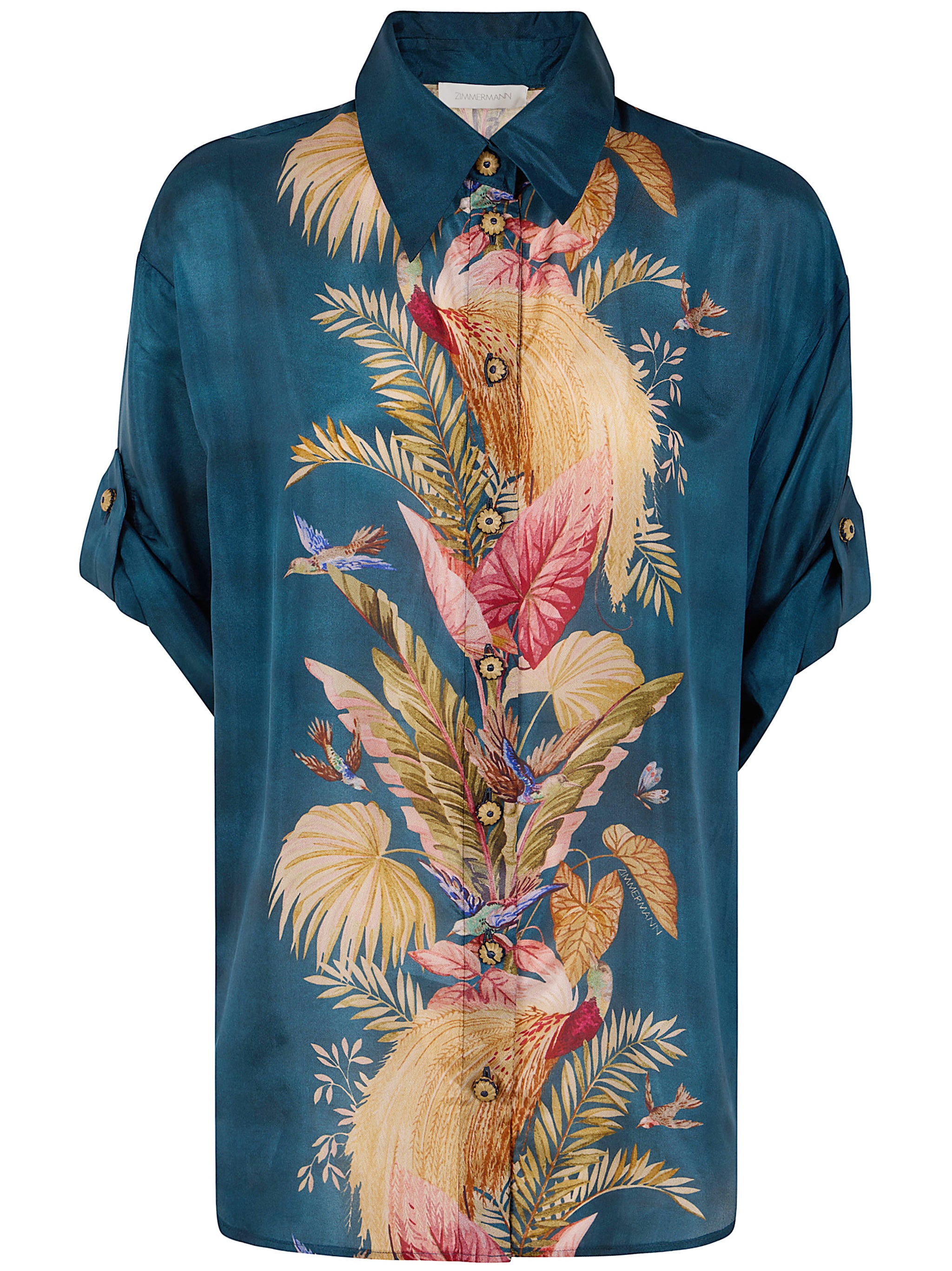 ZIMMERMANN Relaxed Mini Shirt