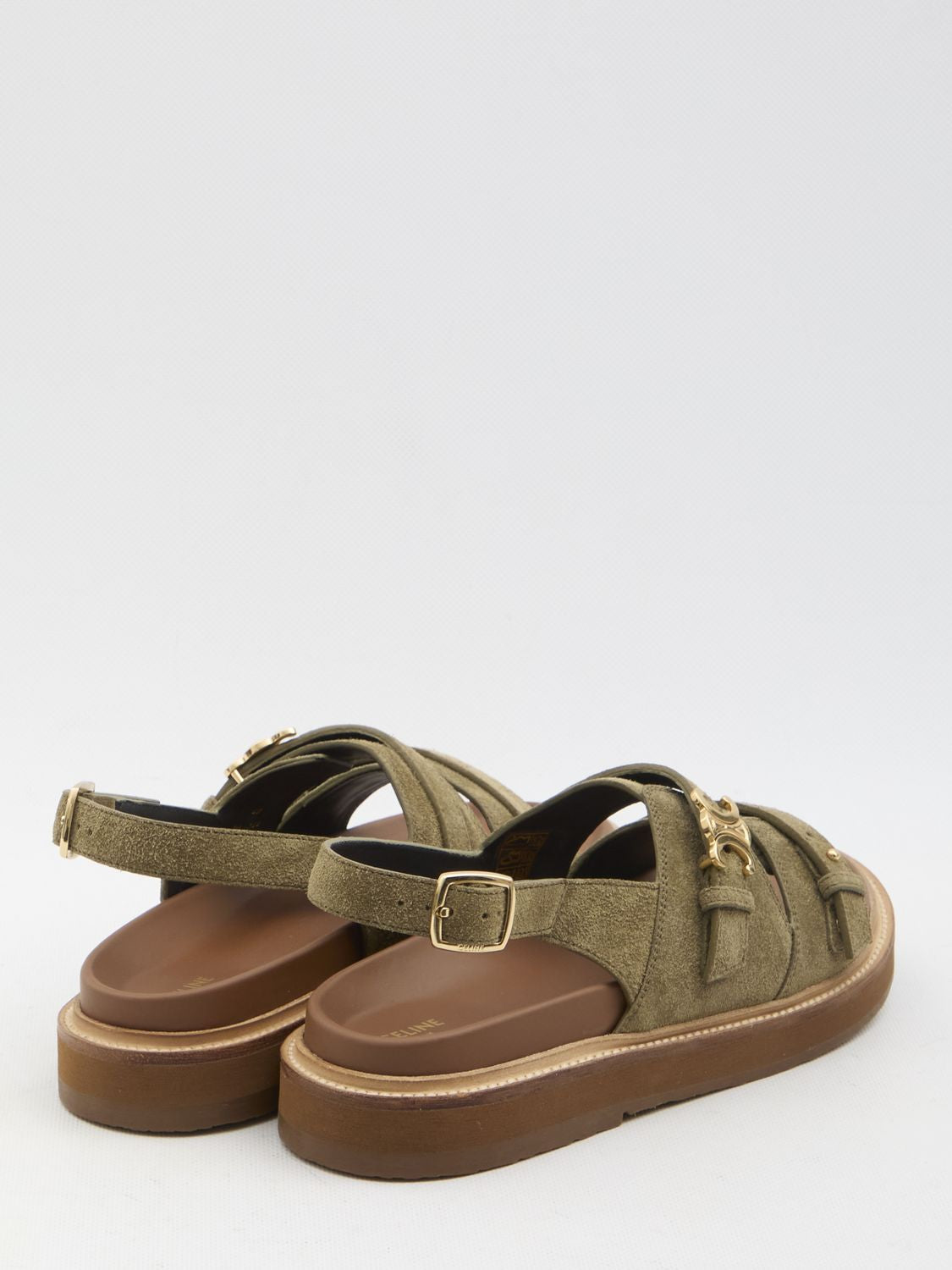 CELINE Triomphe Sandals for Women - Adjustable Straps