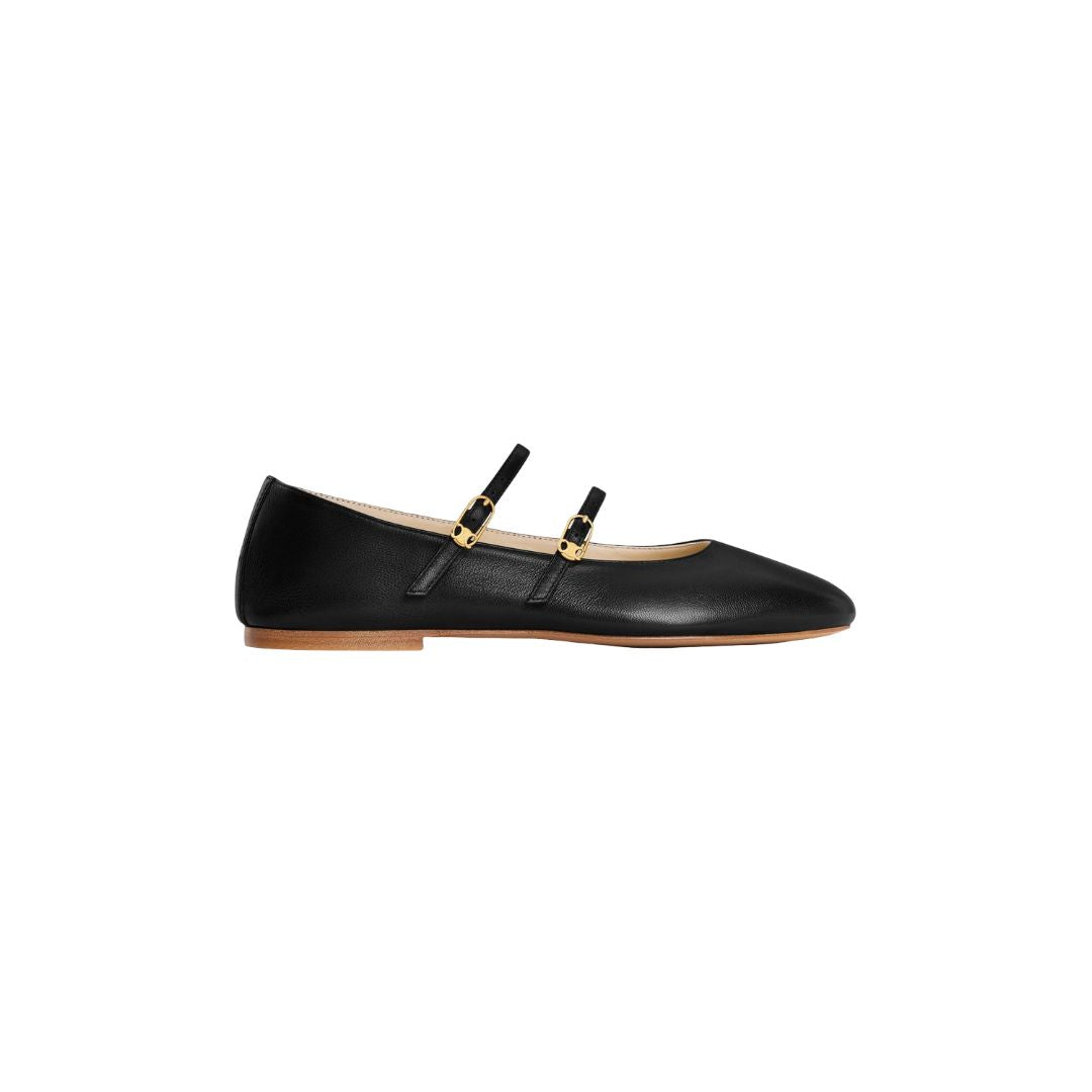 CELINE Double Strap Ballerina Flats - Size 38NO