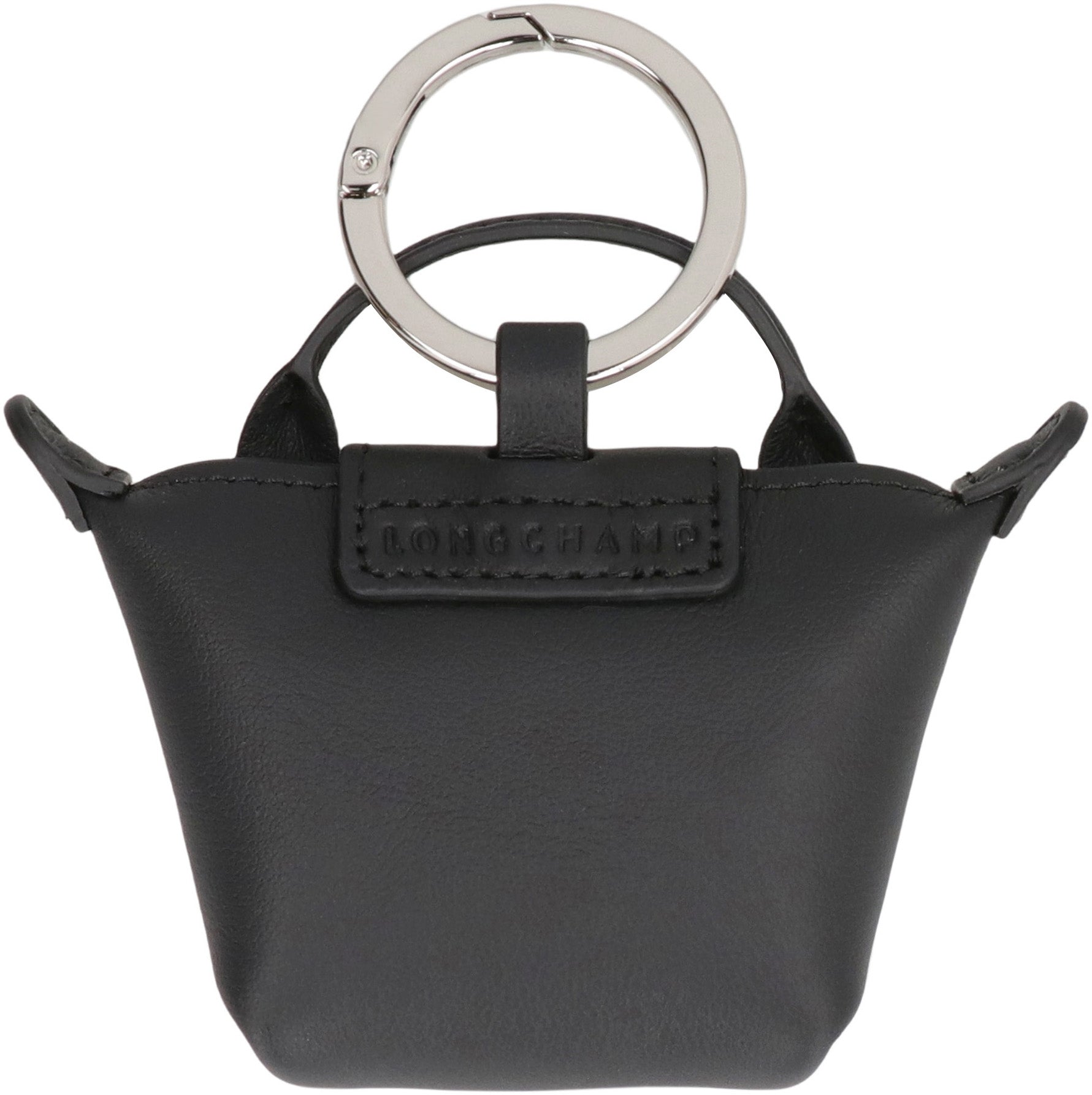 LONGCHAMP Mini Key Ring with Leather Detailing