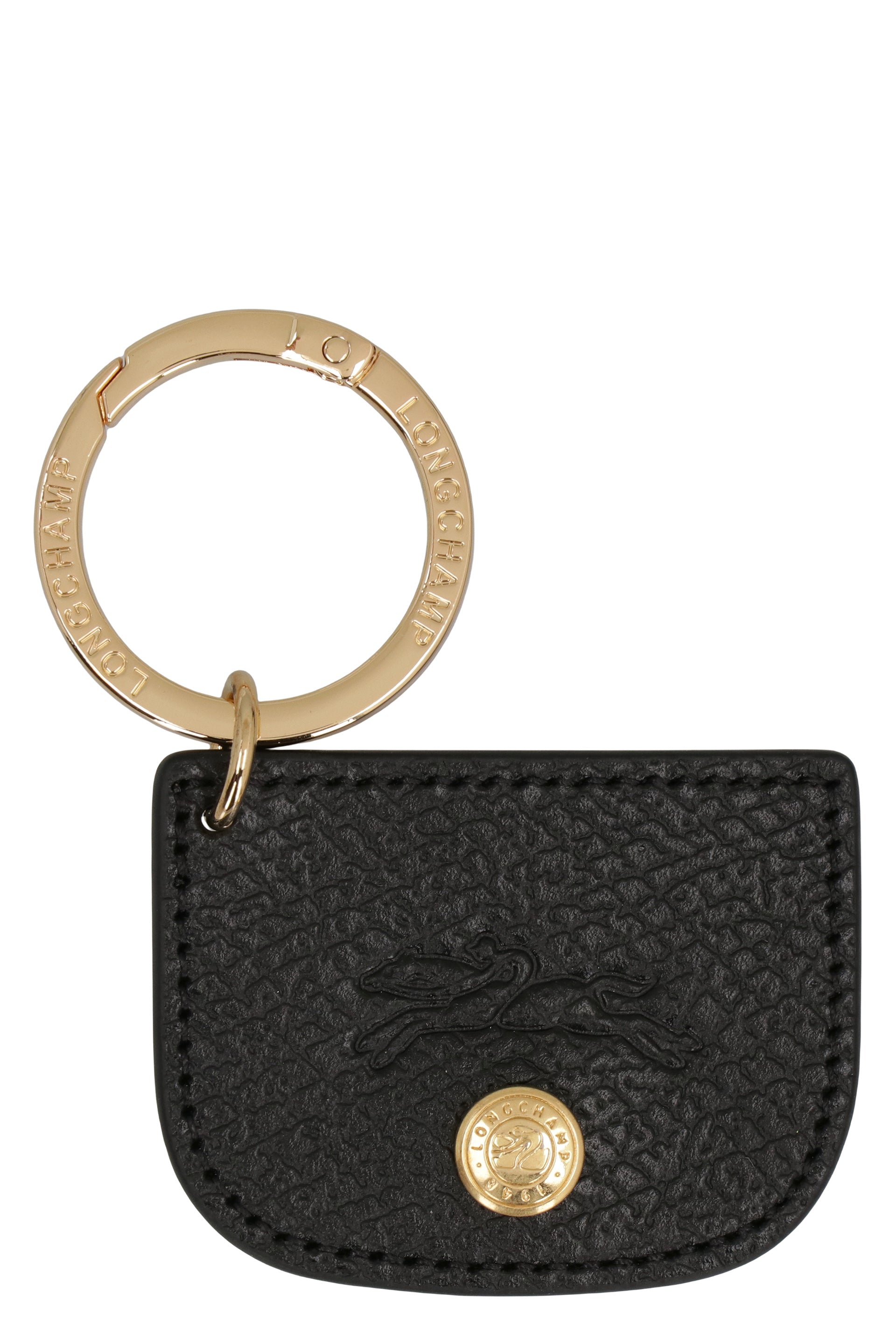 LONGCHAMP Mini Elegant Leather Keychain - 9.5x7 cm