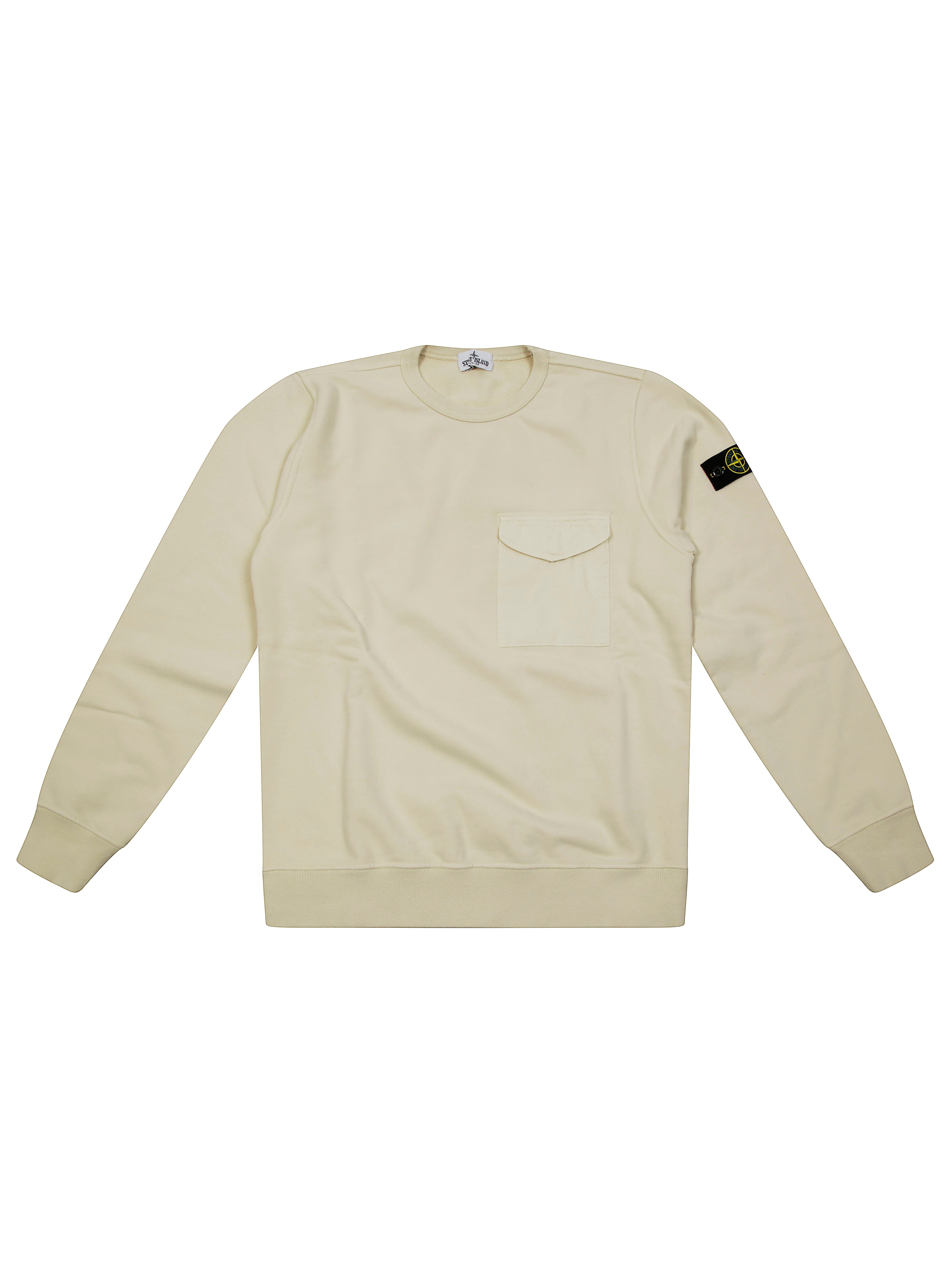STONE ISLAND Mini Sweatshirt with Pocket Featuring Logo Badge