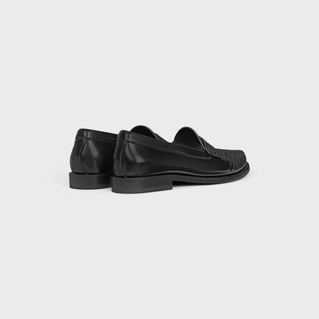 CELINE Polished Bullskin Loafers - Size 38NO