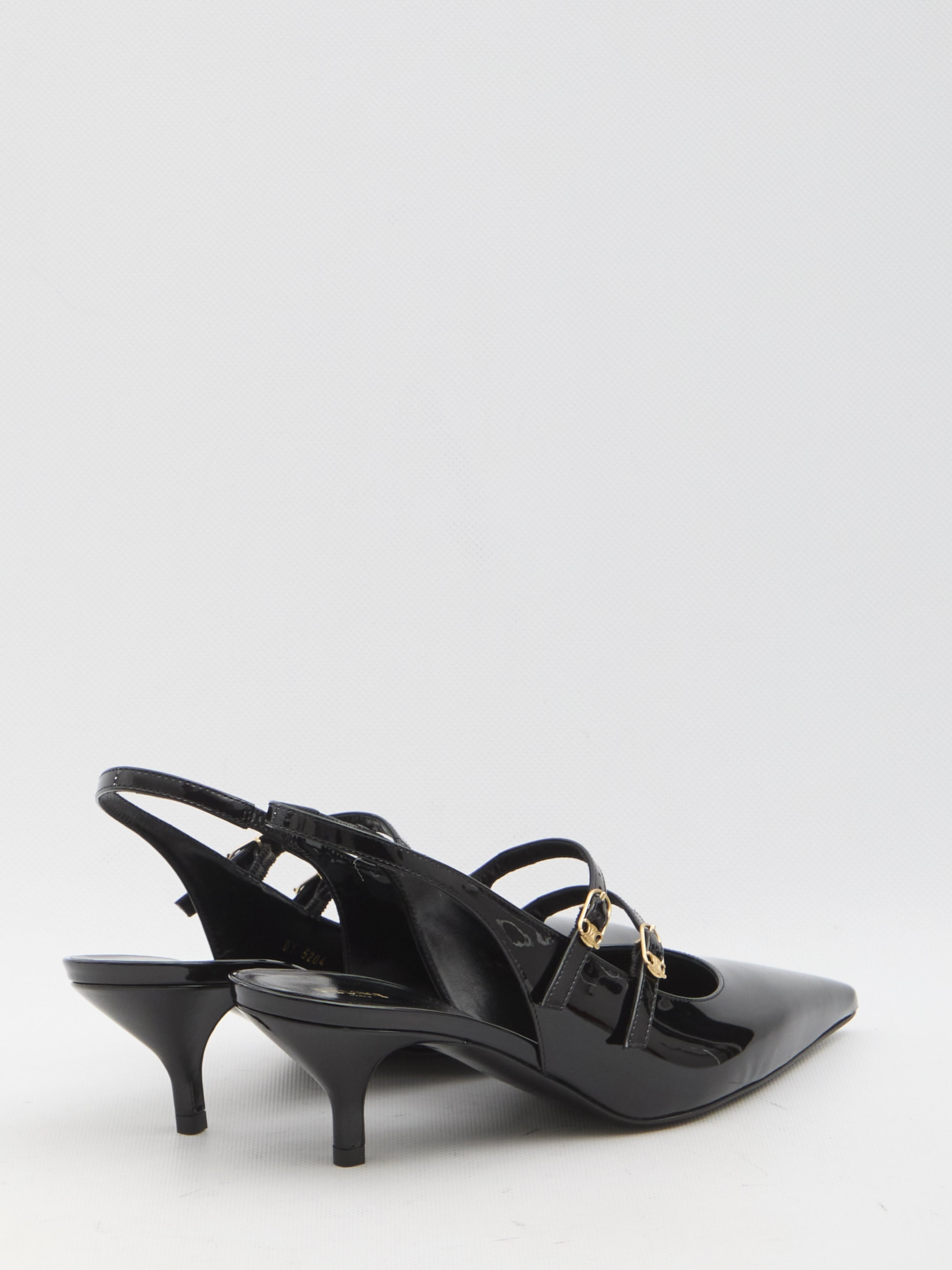 CELINE Pointed-Toe Mary Jane Slingback Pumps - Women's Size 38