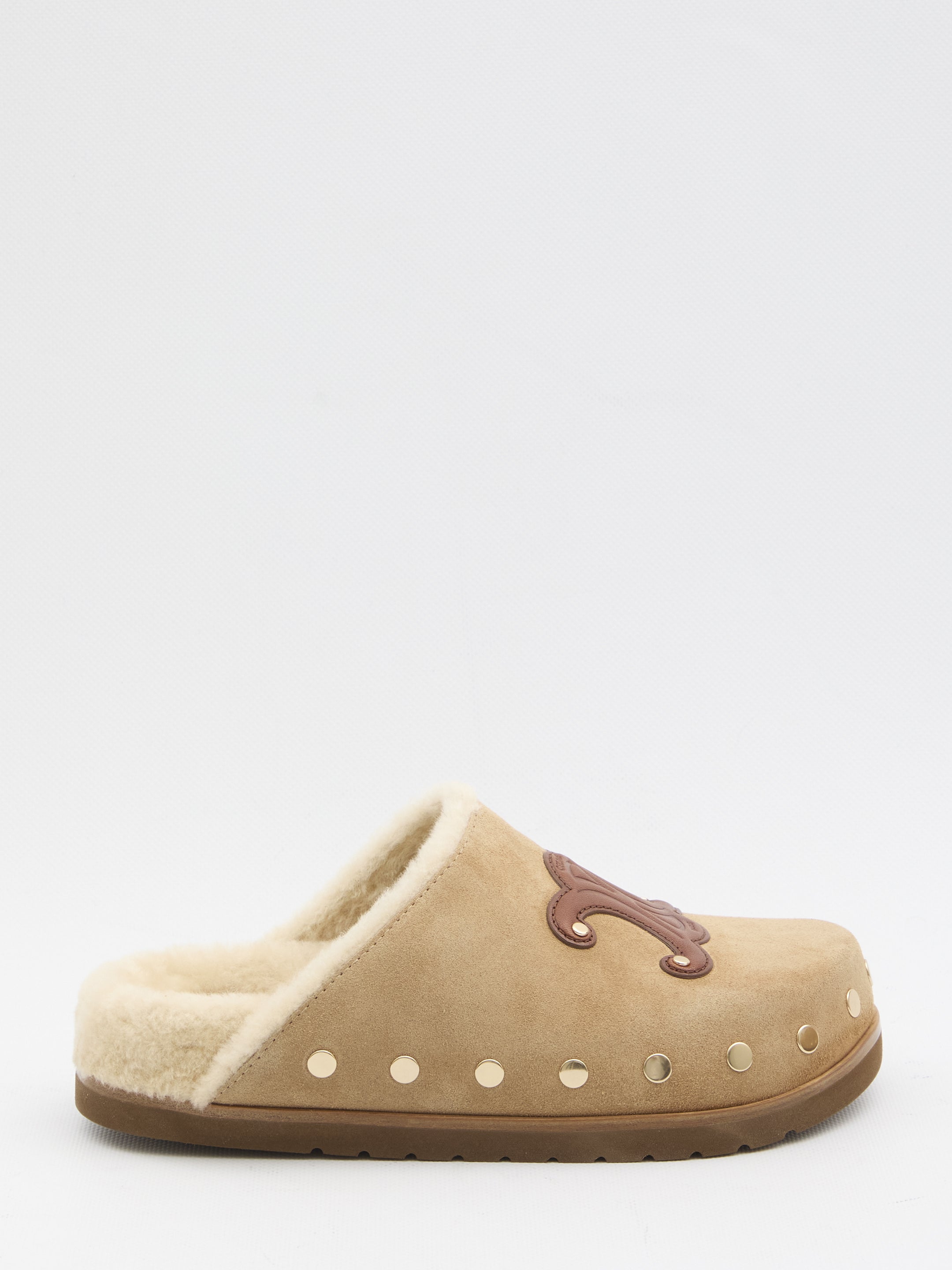 CELINE Triomphe Wedge Clog - Slip-On Style