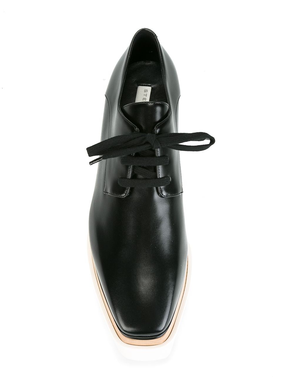 STELLA MCCARTNEY Chic Square Toe Wedge Brogues