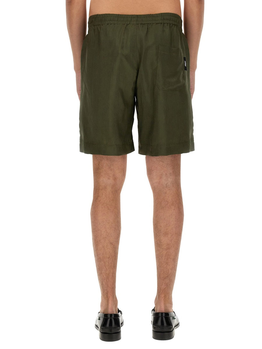 MSGM Men's Cupro Bermuda Shorts - Size 50