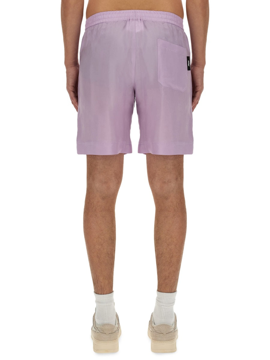 MSGM Men's Regular Fit Logo Shorts - Size 48