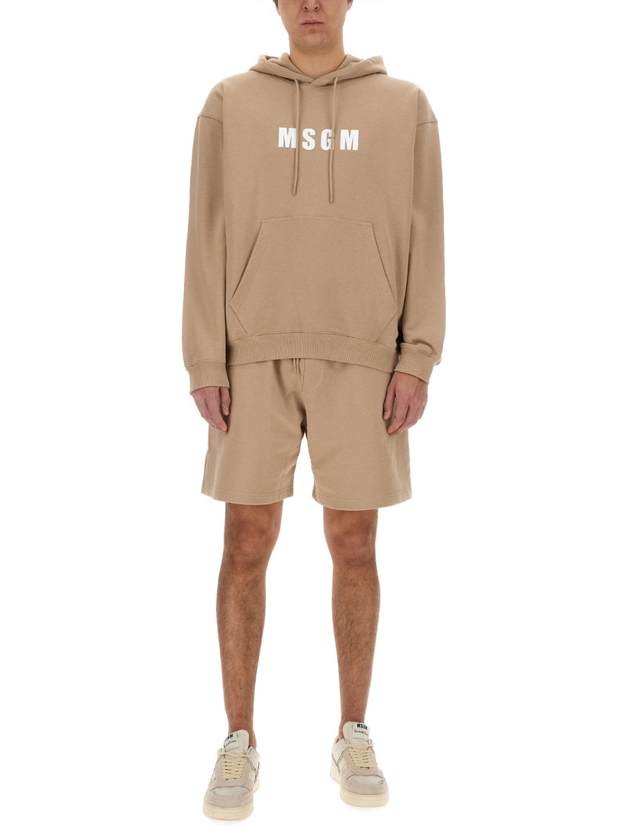 MSGM Logo Crew Sweatshirt - Size L