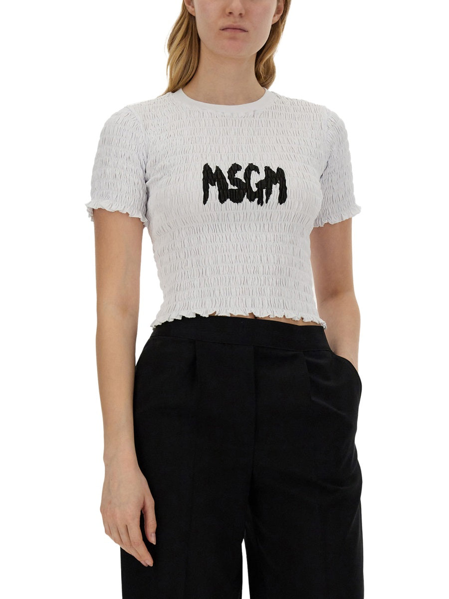 MSGM Logo T-Shirt for Women - Size S