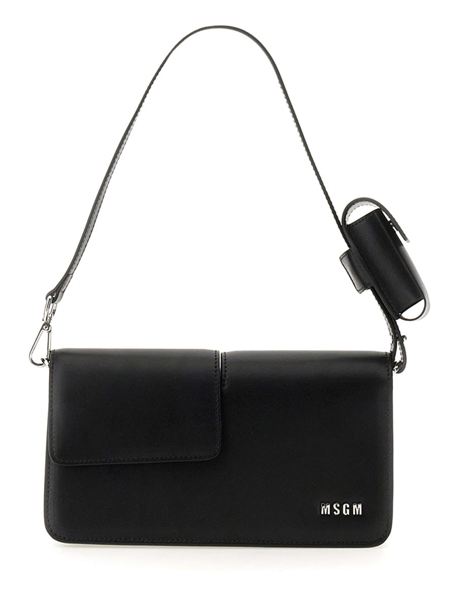 MSGM Chic Handbag with Double Flap and Logo