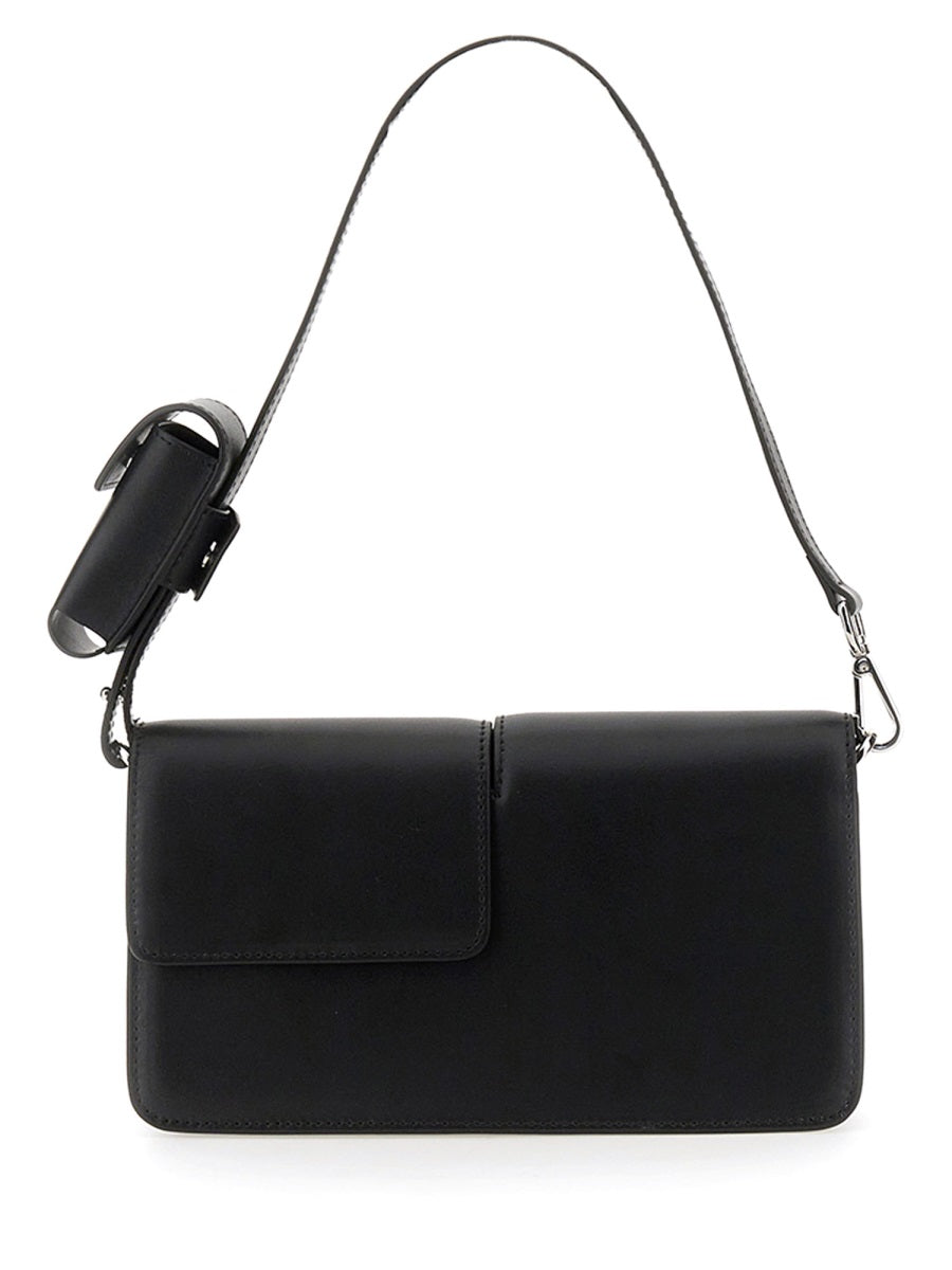 MSGM Chic Handbag with Double Flap and Logo