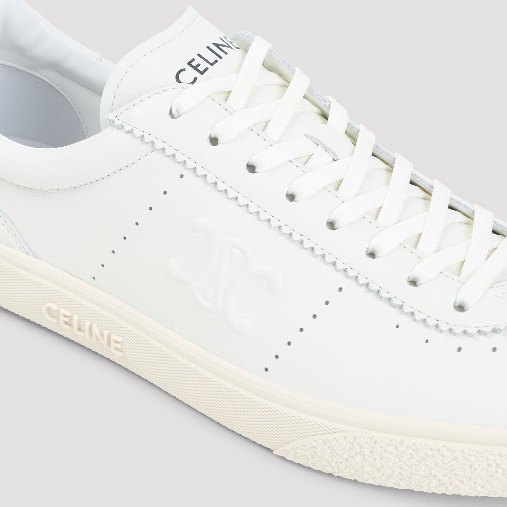 CELINE Low Lace-Up Sneakers with Triomphe Detail for Men