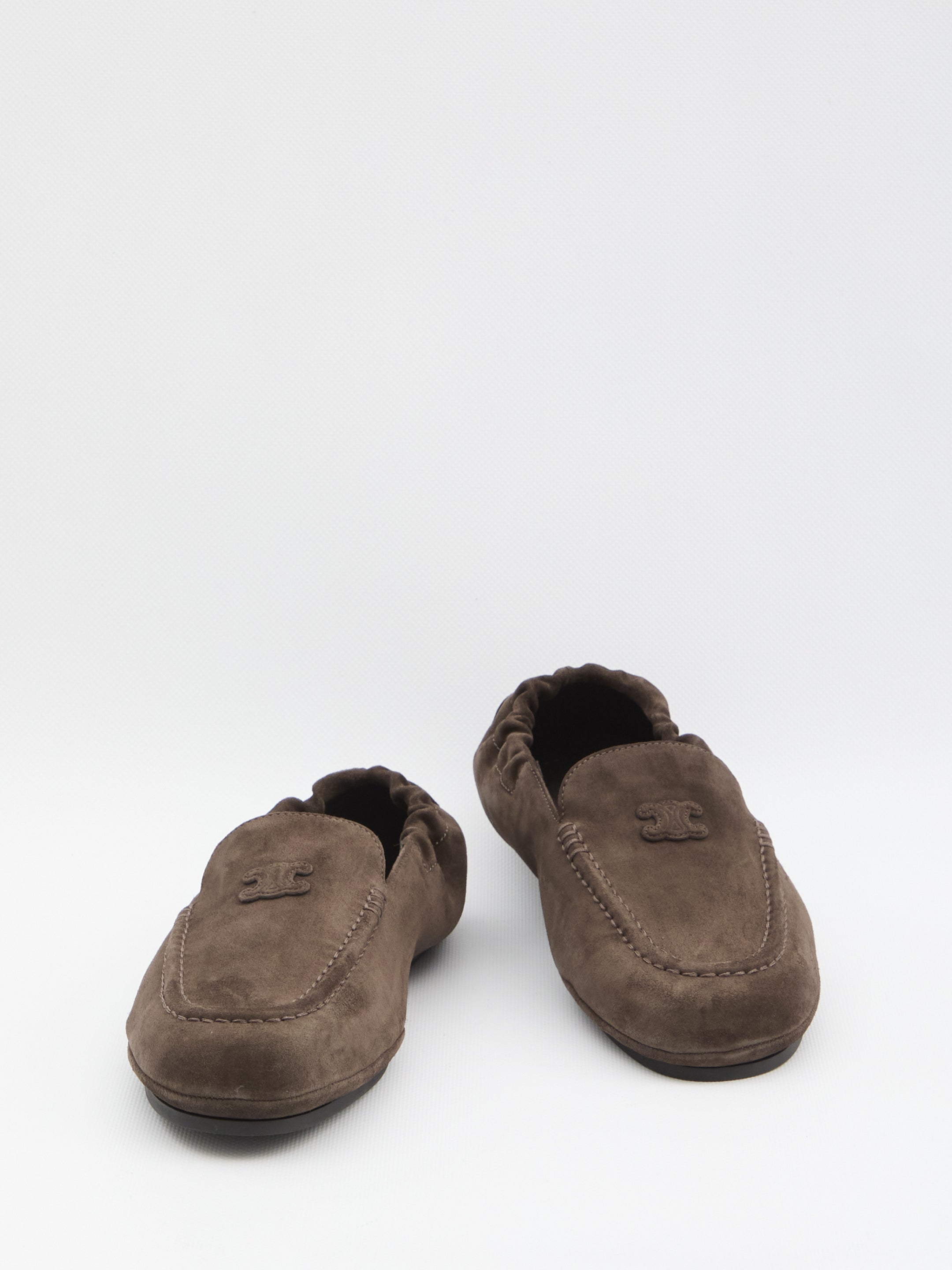 CELINE Triomphe Loafers with Elastic Insert