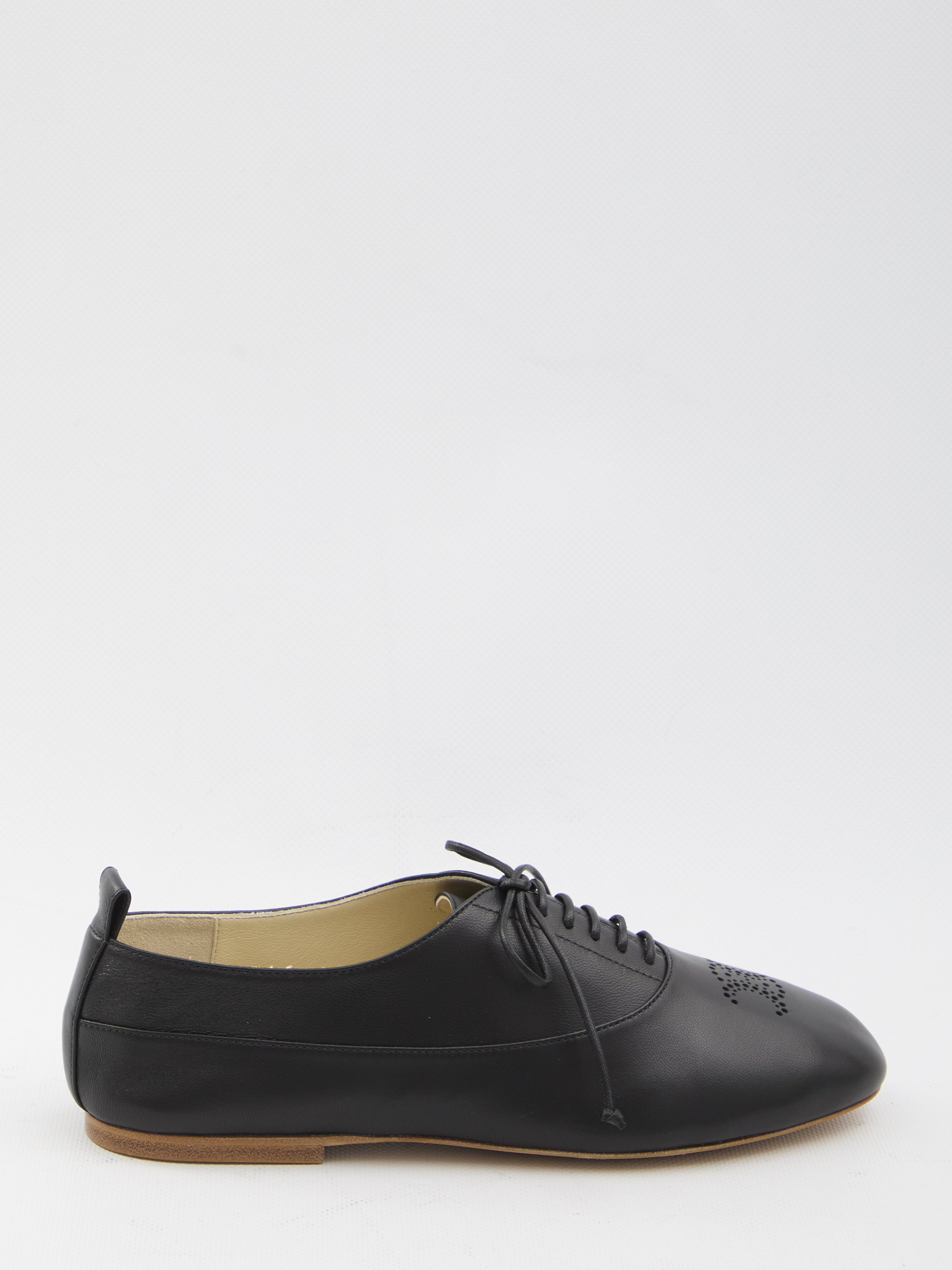 CELINE Almond Toe Lace-Up Shoes - Women's Size 38
