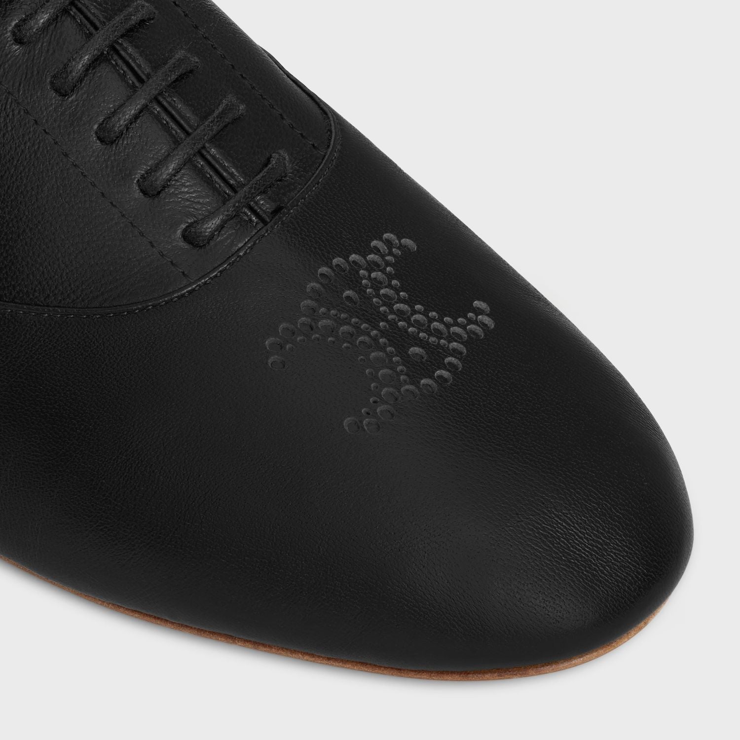 CELINE Perforated Lambskin Ballerina Flats 38NO