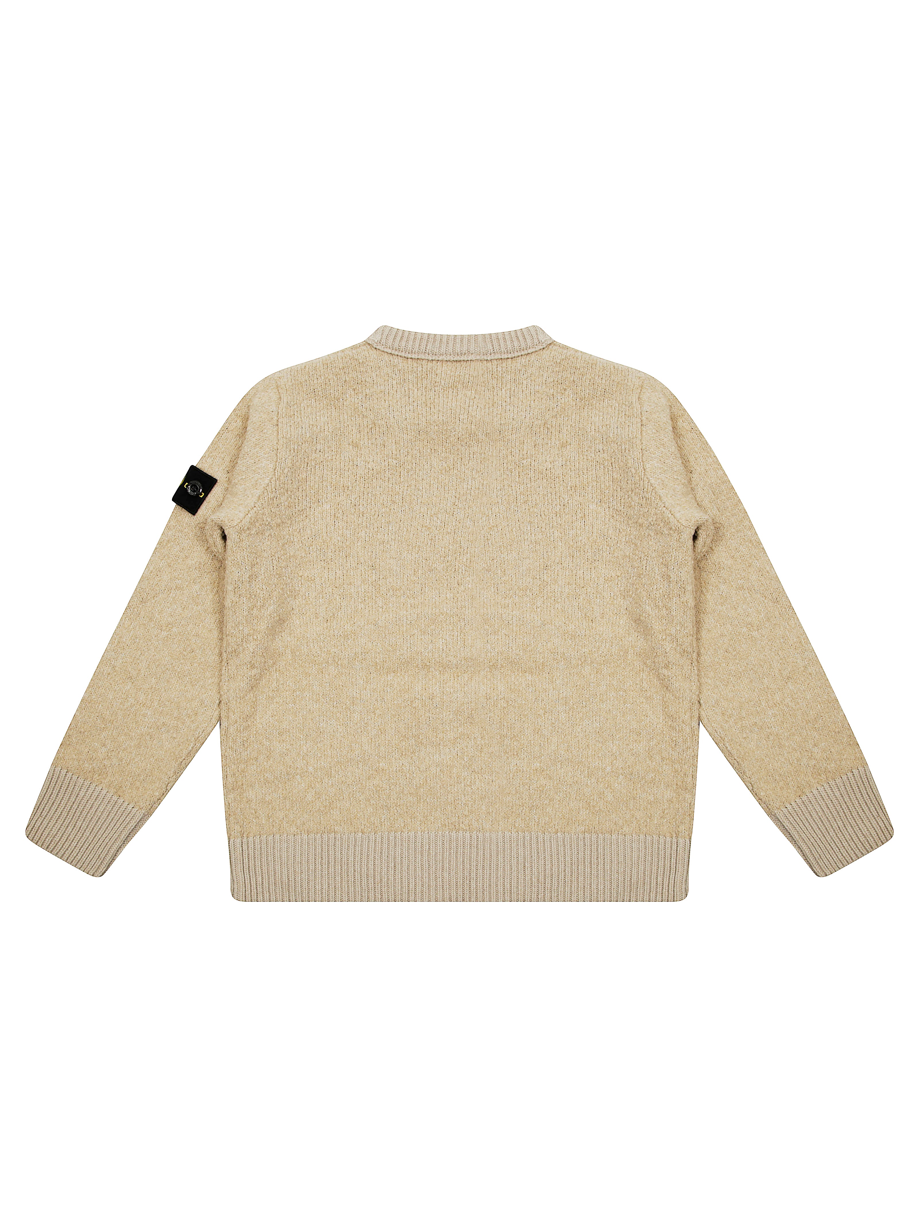 STONE ISLAND Cozy Boucle Sweater with Logo Badge