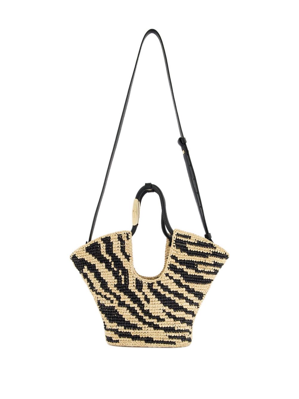 ZIMMERMANN Golden Mini Rafia Tote Handbag