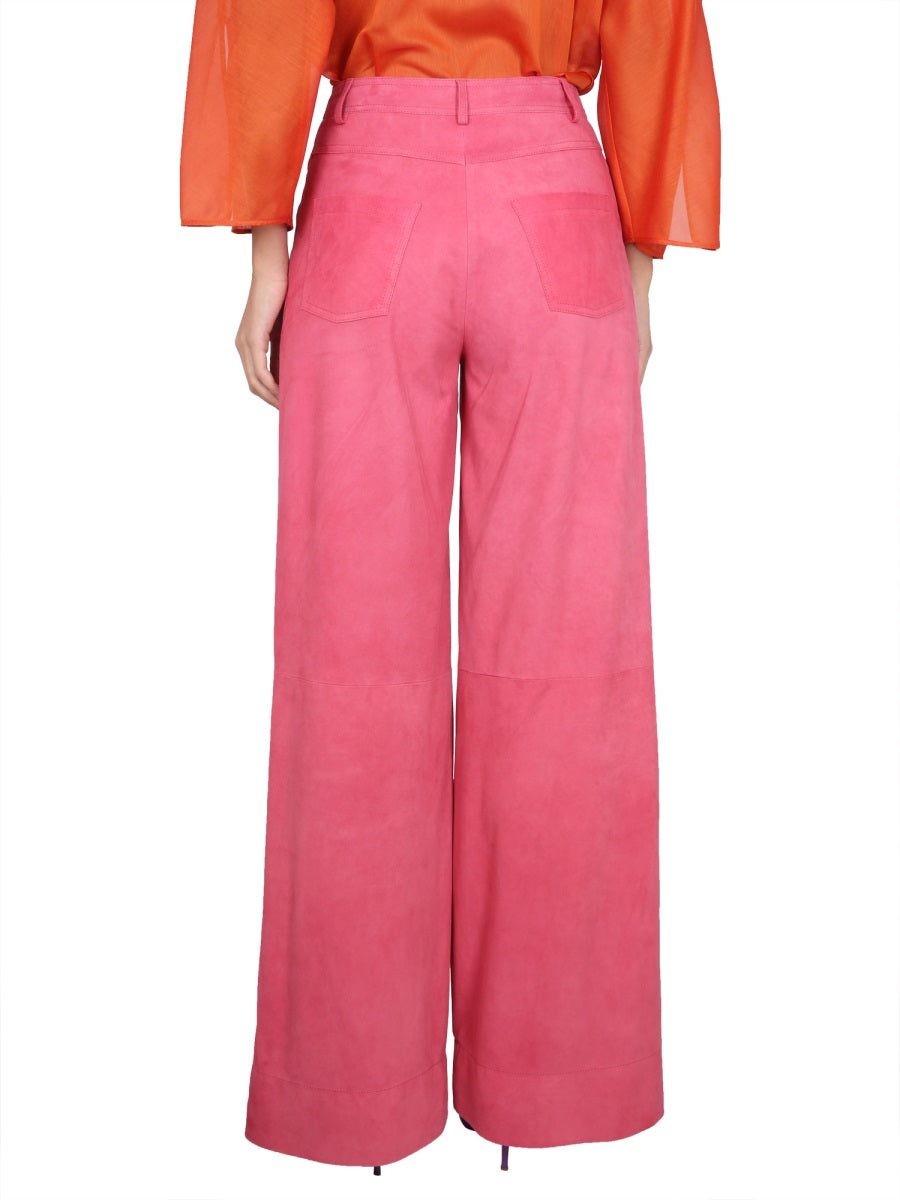 ALBERTA FERRETI Wide Waist Wide Leg Pants