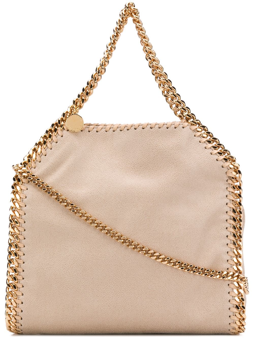 STELLA MCCARTNEY Mini Handbag with Whipstitch Chain Trim