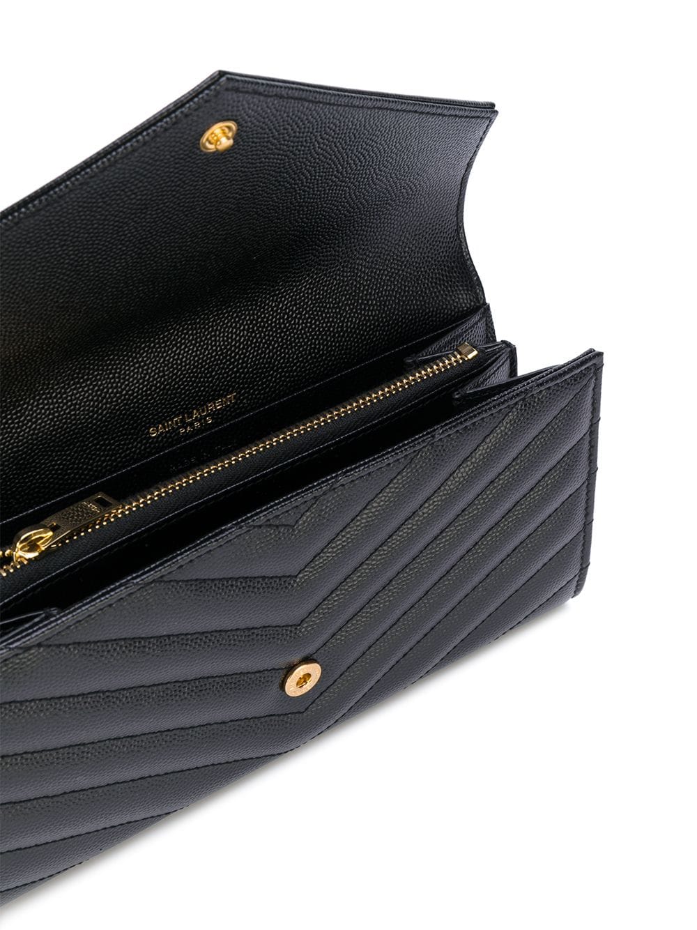 SAINT LAURENT Large Monogram Flap Wallet for Women