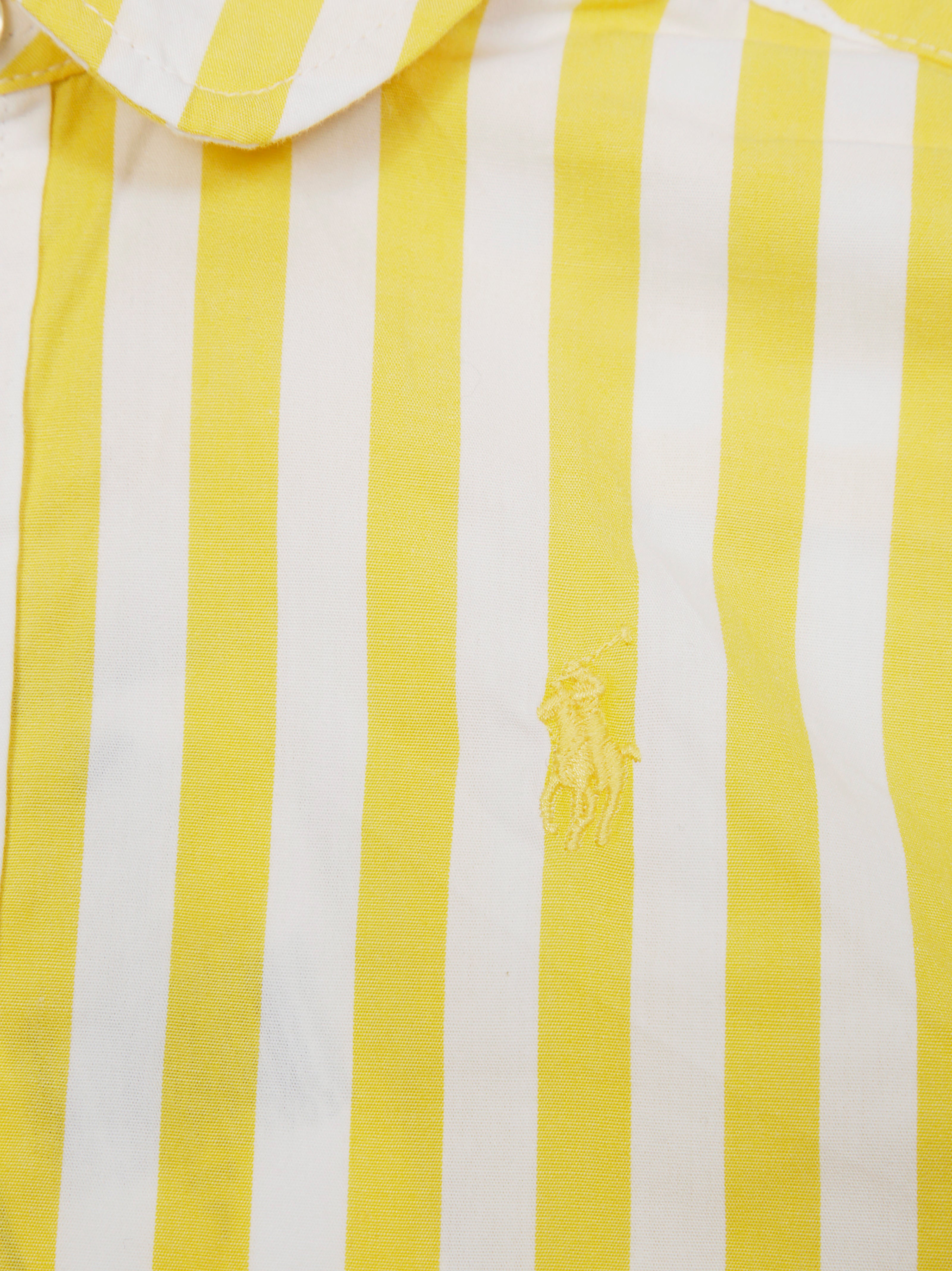 POLO RALPH LAUREN Youth Mini Striped Button-Down Shirt with Embroidered Detail