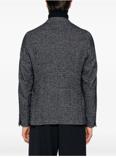 MANUEL RITZ Classic Check Pattern Blazer for Men