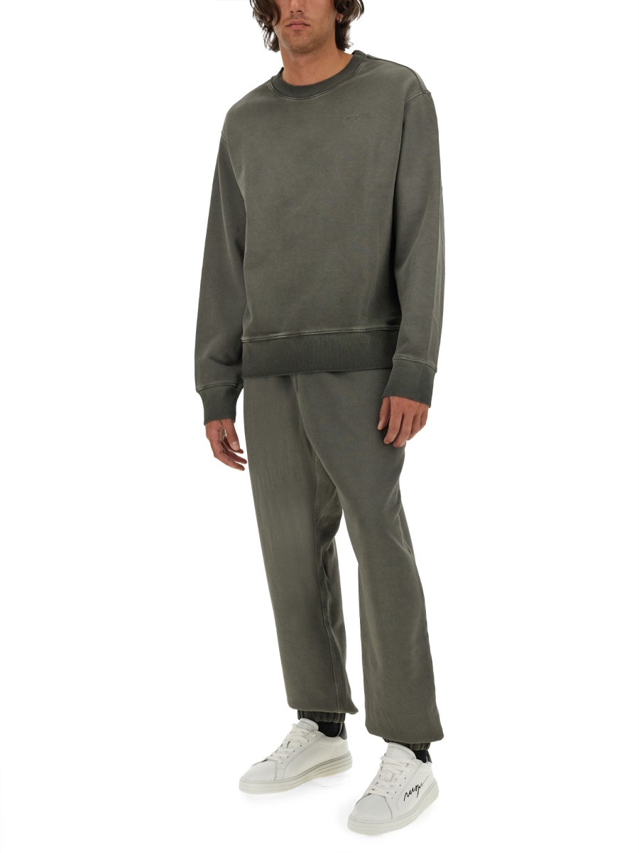 MSGM Washed Out Regular Fit T-Shirt Sweatshirt - Size L