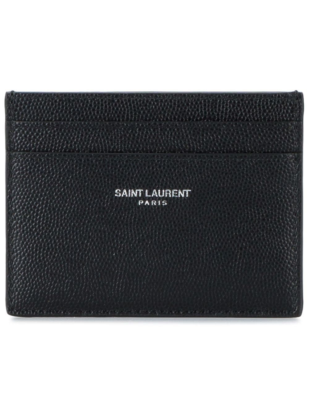 SAINT LAURENT Mini Leather Cardholder