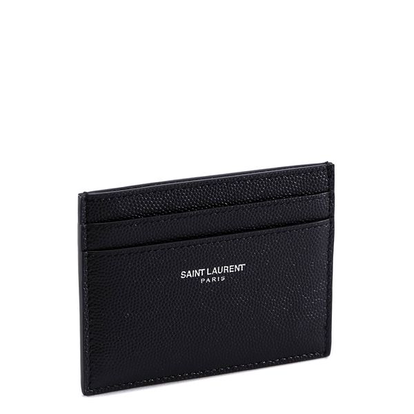 SAINT LAURENT Mini Leather Cardholder
