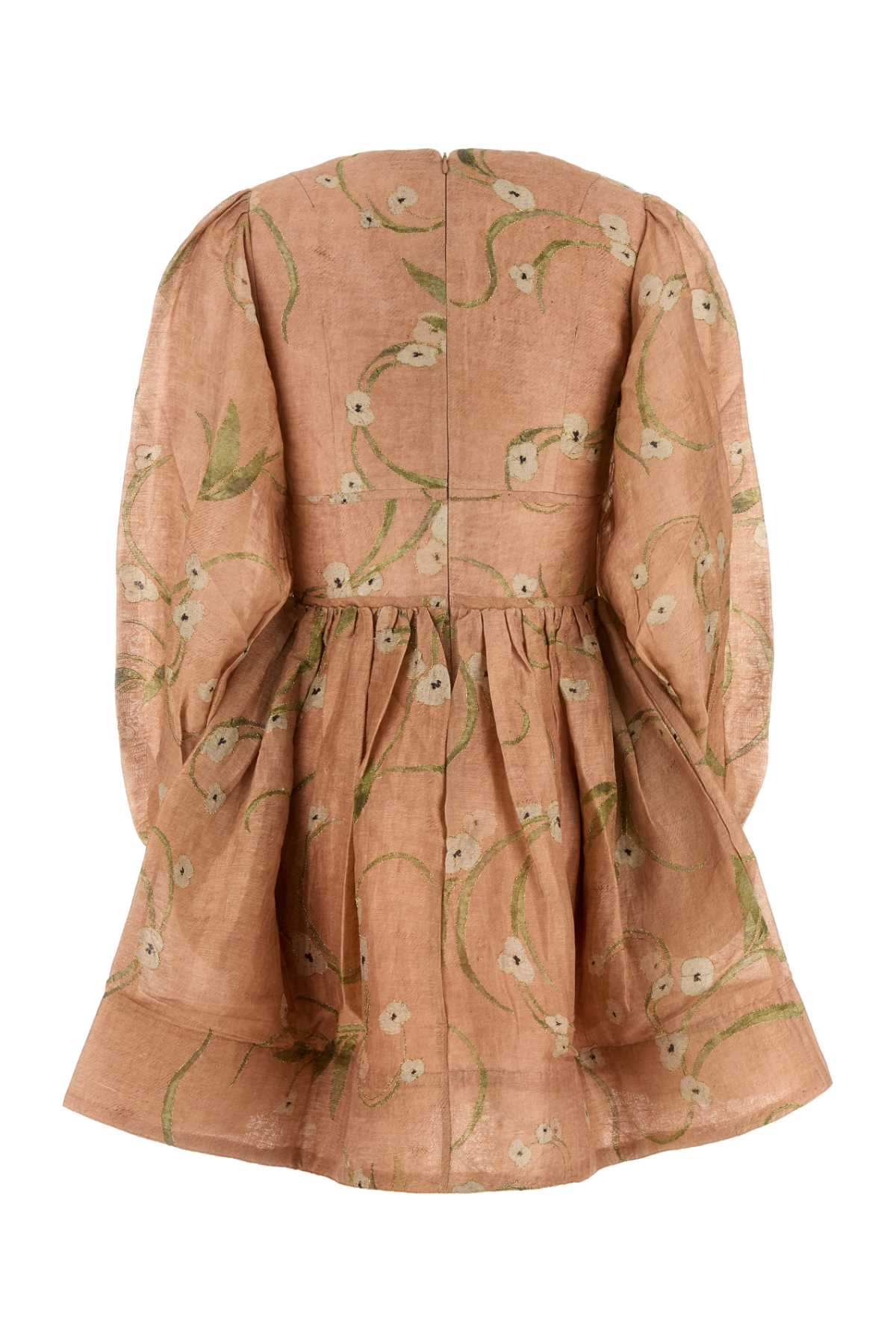 ZIMMERMANN Floral Linen Blend Mini Dress