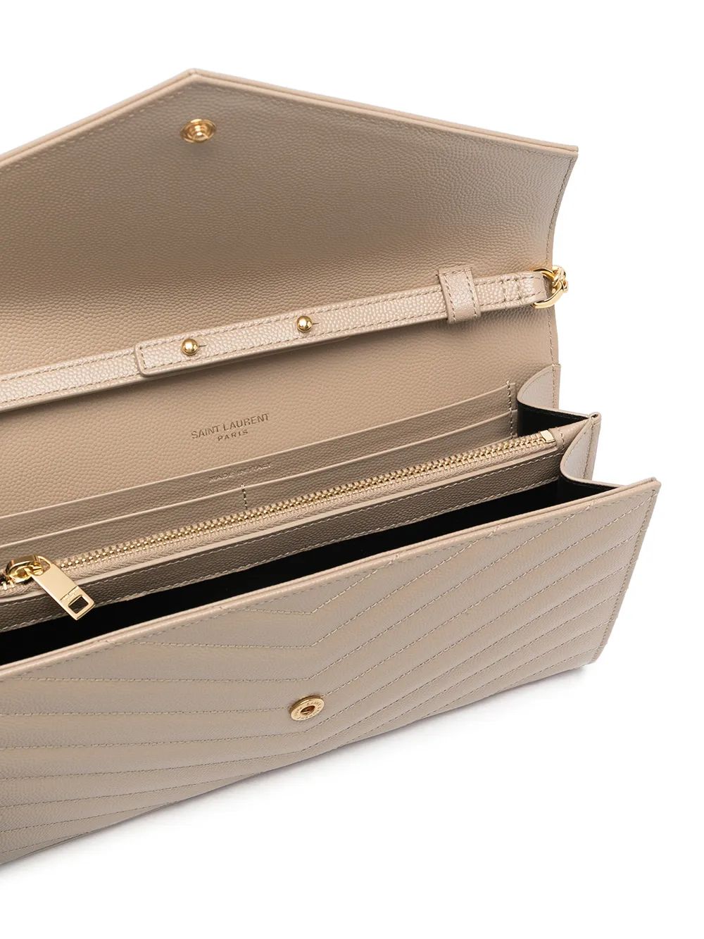 SAINT LAURENT Timeless Cassandre Mini Wallet on Chain