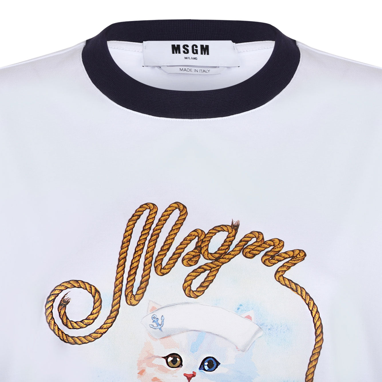 MSGM Cotton T-Shirt for Women - Spring/Summer 2025