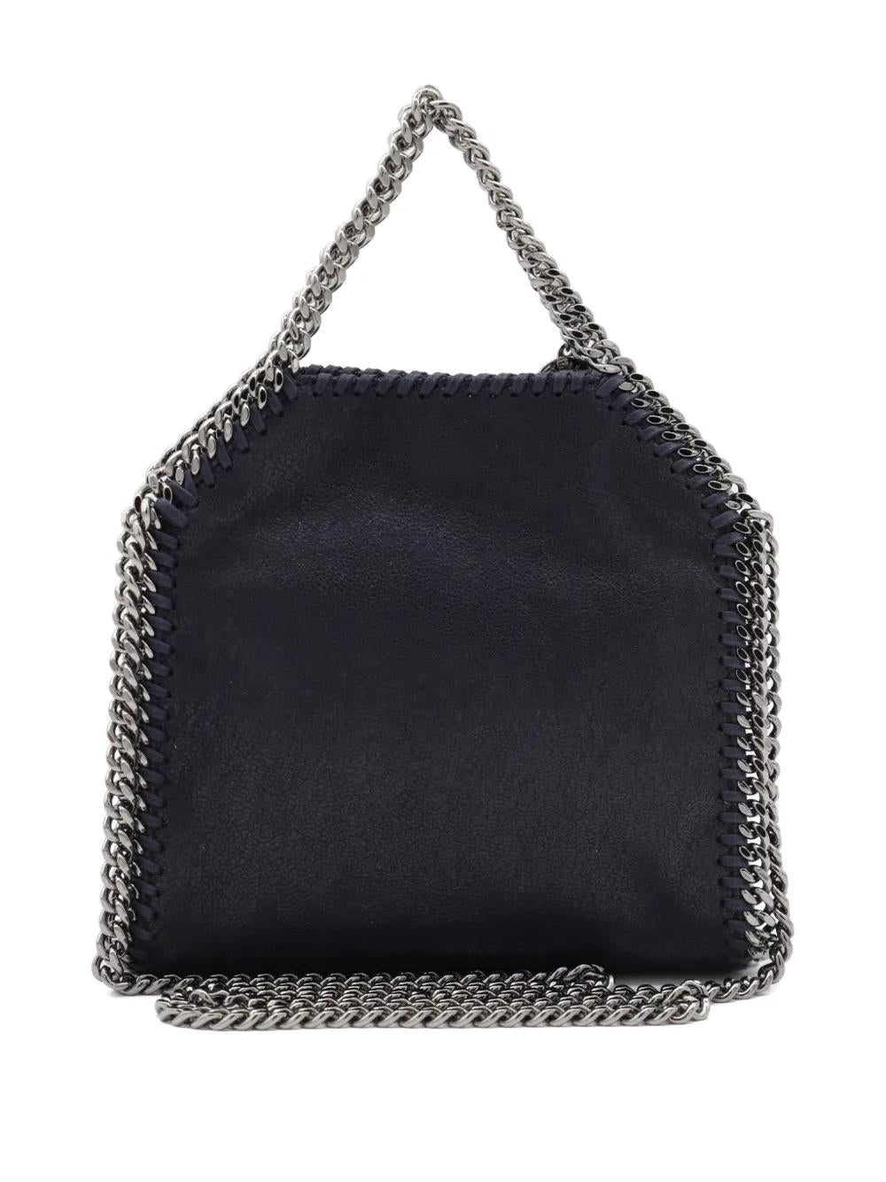 STELLA MCCARTNEY Mini Crossbody Handbag with Chain-Linked Accents