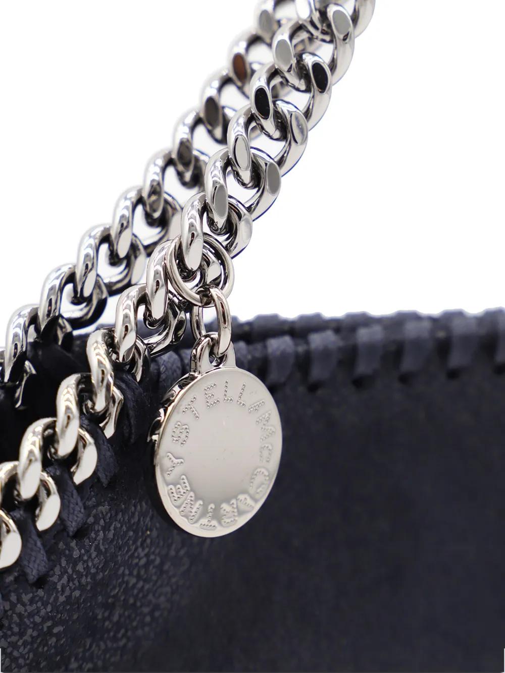 STELLA MCCARTNEY Mini Tote Handbag with Ruthenium Chain