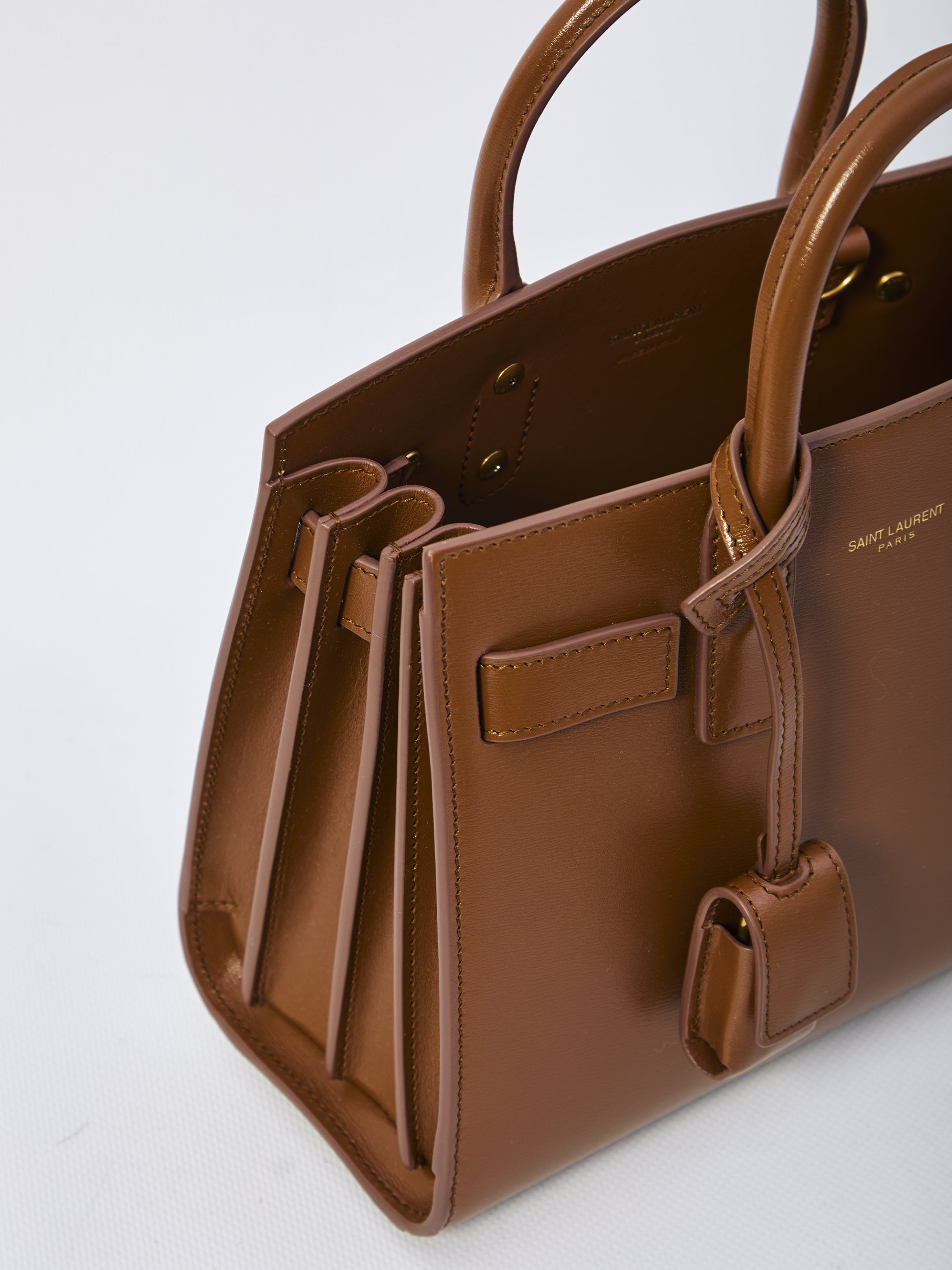 SAINT LAURENT Mini Smooth Leather Day Bag