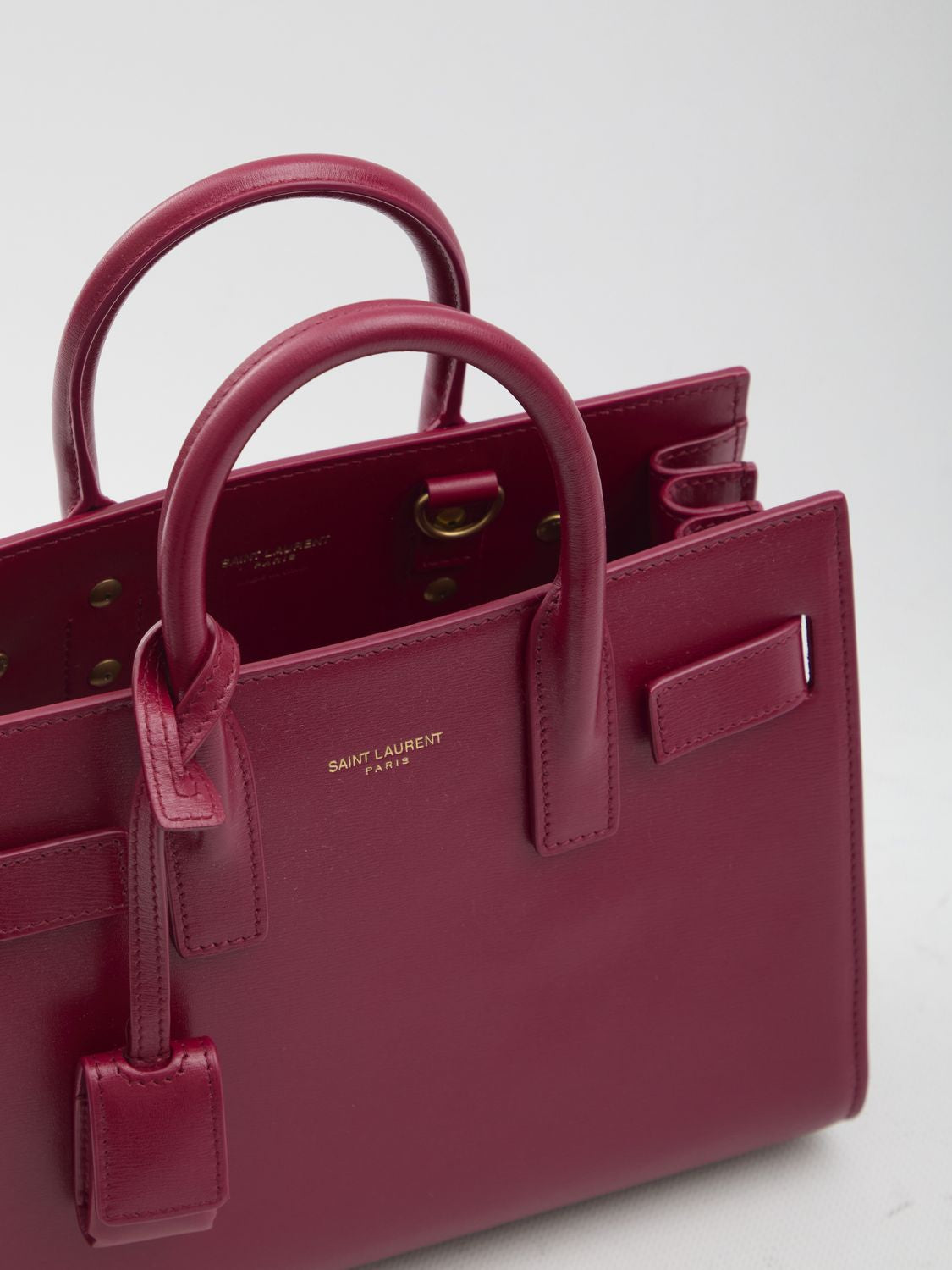 SAINT LAURENT Mini Sac of Jour Handbag - Dimensions: 22x17.5x11 cm