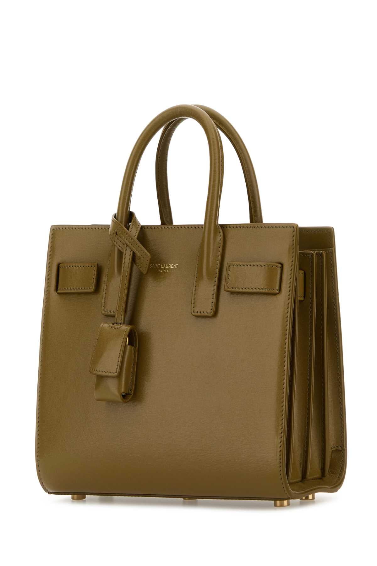 SAINT LAURENT Mini Leather Nano Sac of Jour Handbag