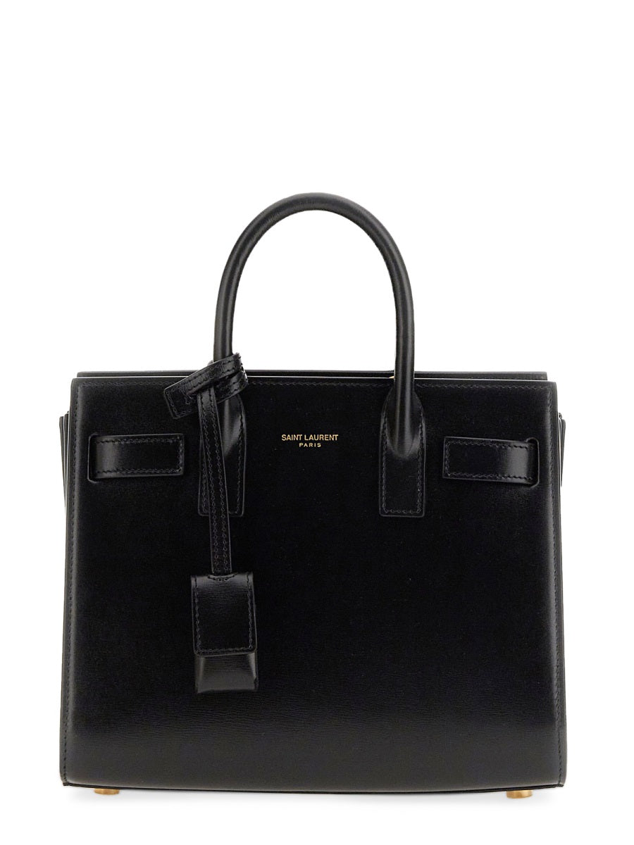 SAINT LAURENT Mini Leather Borsa Sac Of Jour
