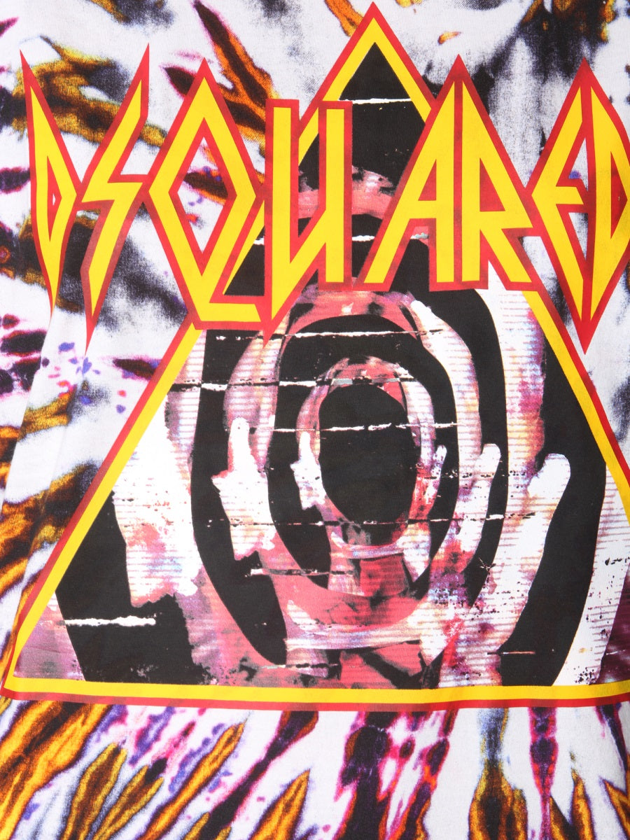 DSQUARED Tie-Dye Print T-Shirt - Regular Fit