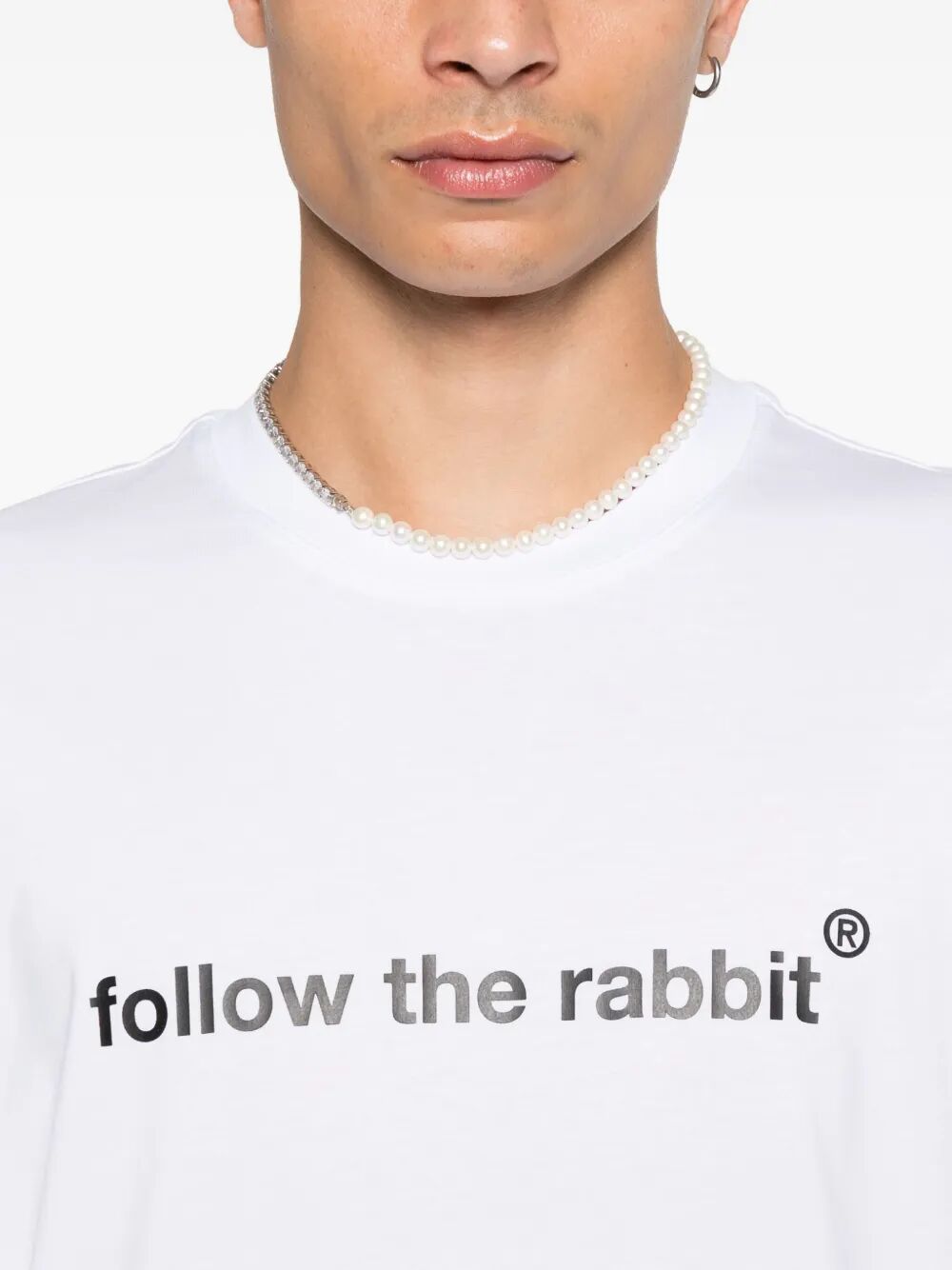 MSGM Follow the Rabbit Mini T-Shirt for Men
