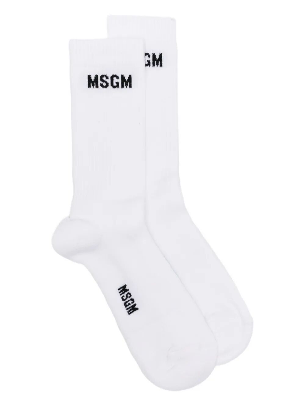 MSGM Logo-Jacquard Cotton Blend Socks for Men