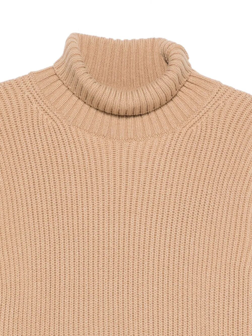 MSGM Color Block Turtleneck Sweater for Women