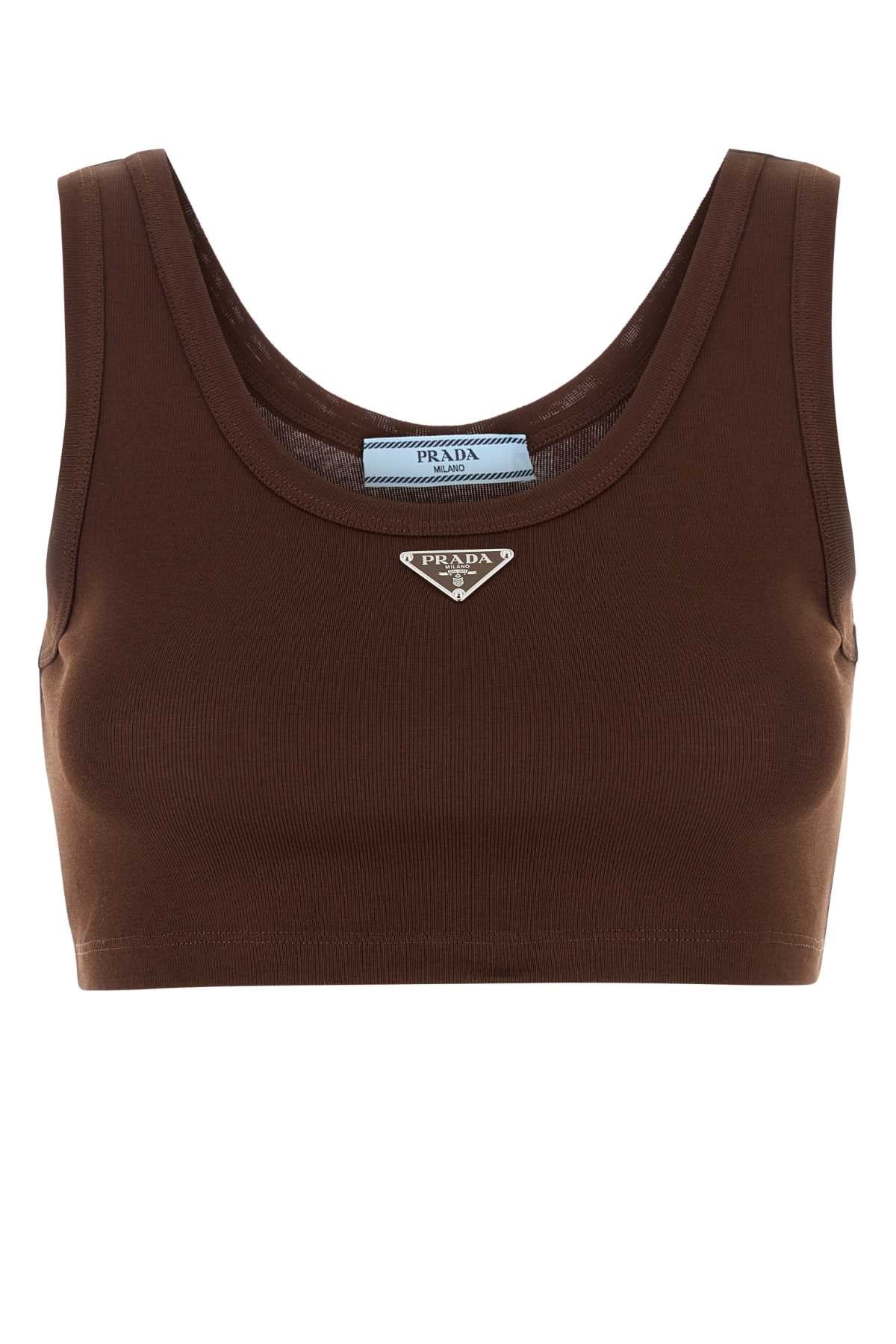 PRADA Cotton Crop Top