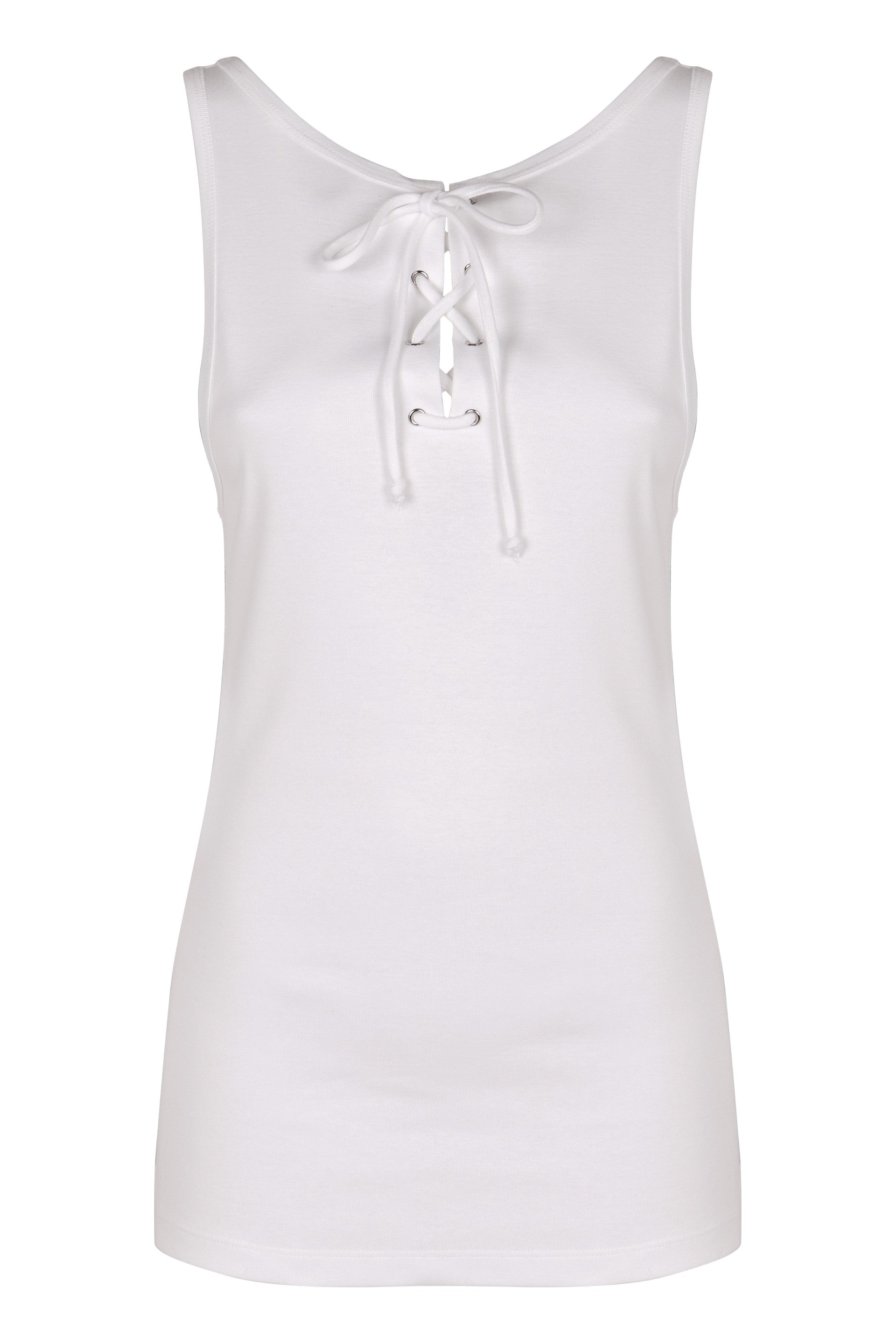 PRADA Cotton Tank Top for Women - FW25 Collection