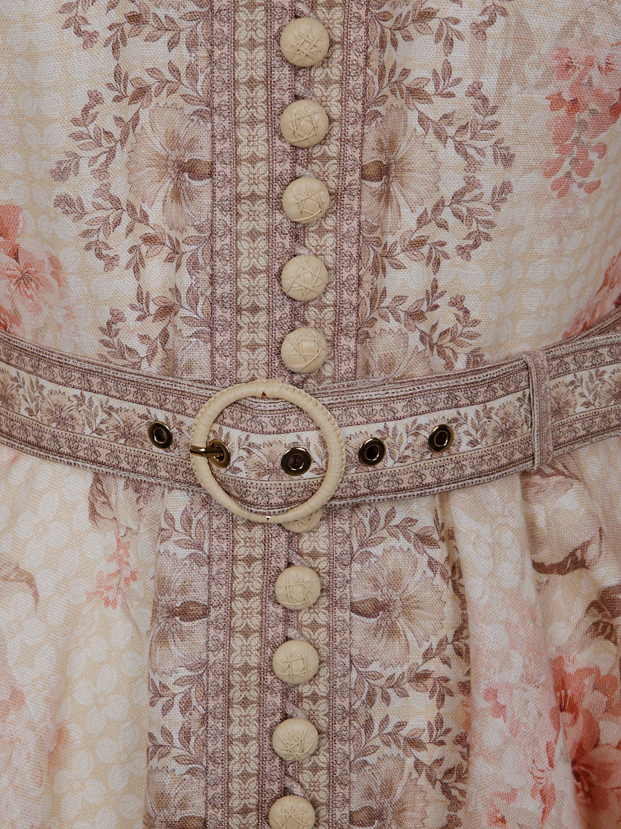 ZIMMERMANN Illuminate Buttoned Mini Dress