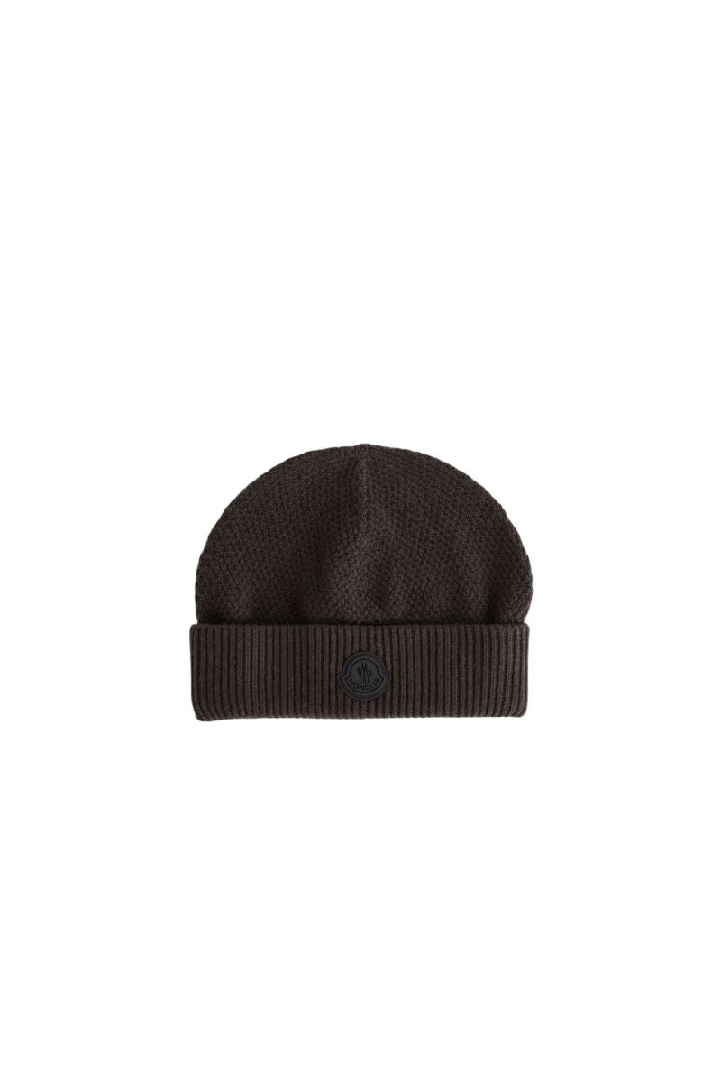 MONCLER Classic Wool Beanie for Men - Fall Winter 2024