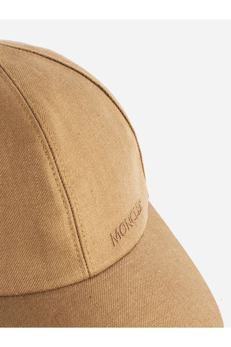 MONCLER Stylish Linen Baseball Cap for Men
